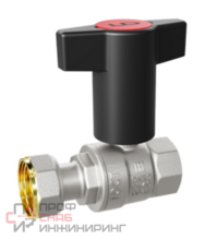 Кран шаровой латунный LD Pride 47.15.В-НкГк.Т для подключения котла