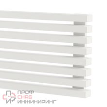 Стальной горизонтальный радиатор отопления Warmmet Luxe 60H ширина 1000 мм секций 4 цвет белый тип подключения: нижнее левое