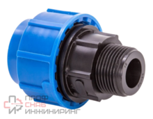 МУФТА ПНД LAMMIN напорная Д- 20*3/4" наружная резьба