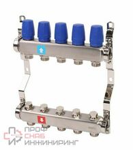 Коллектор из нержавеющей стали в сборе, без расходомеров (5 выходов) MVI