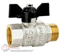 Кран шаровой латунный LD Pride 47.15.В-ГШ.Б исп 2 Ду15 Ру40 (вн-американка, бабочка, укороч)