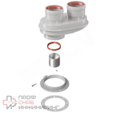 Адаптер WAAG 60/100-80 раструб-труба алюминий