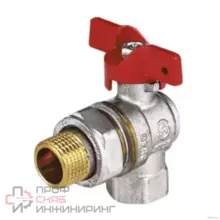 Кран шаровой Aquasfera латунь 1011 Euro нк Ду20 Ру30 м/амер полн угл баб 1011-02