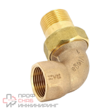 Угловое разъемное соединение под пайку, Viega, бронза, DN15, модель 94096