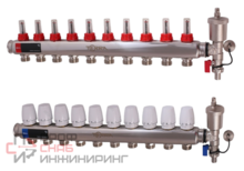 Коллекторная группа TERRA в сборе 1"х 10-выходов 3/4 евроконус (нержавеющая сталь)