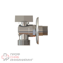 Кран шаровой ELSEN угловой для стиральных машин с розеткой 3/4 1/2 НН ручка-бабочка