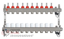 Коллекторная группа TAEN (нерж) 1x3/4x8 выходов с расходомерами