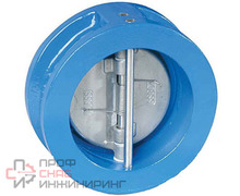 Клапан обратный двухстворчатый FAF Тип 2350 Ду65 Ру16 чугун межфланцевый