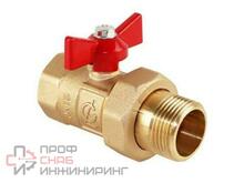Кран шаровой латунный 3/4 с удлинителем г/ш ПРАКТИК Галлоп бабочка