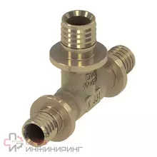 Тройник, TECE, TECEflex, 90*, 16х16х16 латунь