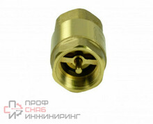 Клапан обратный пружинный GENEBRE 3121 10 DN065 PN12, корпус - латунь, клапан - латунь + NBR, ВР/ВР