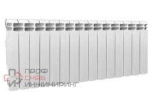 Радиатор отопления Теплоприбор AR1-350/15 алюминиевый, с межосевым расстоянием 350мм, 15 секции