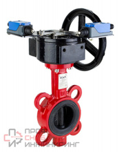 Дисковые поворотные затворы с РЕДУКТОРОМ с КОНЦЕВЫМИ ВЫКЛЮЧАТЕЛЯМИ REON тип RSV83RED-КВ