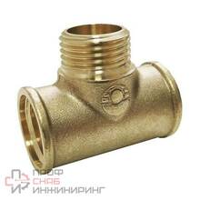 Тройник латунный переходной Ду20х15х20 м/р/м VALFEX VF.132.L.034.012.034