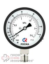 Манометр Росма ТМ-611Р.0 (0-0,6MPa) (-30-+10C) 20x1,5.1,5.NH3.Двойная шкала ЧЕРН