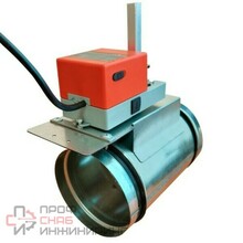 Заслонка воздушная NAVEKA ZE- 160 с приводом 5102N (2Нм, без пруж. возвр., 230В) с эл. подогревом