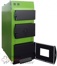 Универсальный котел длительного горения DRAGON BIO SBE 35 дымоход сзади, длина дров до 75 см