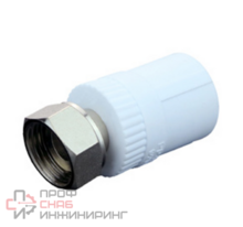 Муфта комбинированная с накидной гайкой 25 х 1/2"F Vieir