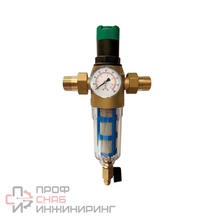 Фильтр ViEiR с регулятором давления и манометром 1/2" для горя. воды
