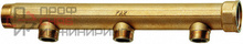 Коллектор FAR 1" с 3 отводами 3/4"