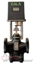 Двухходовой регулирующий клапан э/п 220В 3п GALA 6151, корп. чугун EN-GJL-250, фл. EN1092-2, PN16, -10...+150°C, Ду50