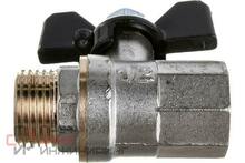 Кран шаровой РосТурПласт PN40 внутр/наруж бабочка 1 1/4"