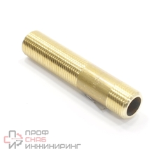 Сгон General Fittings 2600 1/2"-1/2" резьба-резьба нар латунь l=100