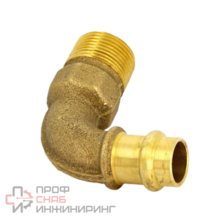 Угловой переход HP 90° Sanpress c SC-Contur 15x3/4", бронза, модель 2227