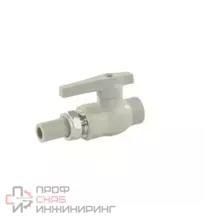 Кран шаровой Valfex PP-R сер Дн25х1" 1-ст разъем соед