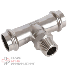 Тройник-переходник ROMMER ВПр-НР из нержавеющей стали 1/2