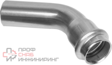 Пресс-угольник Kromwell 45° из нержавеющей стали раструб-труба 15х15