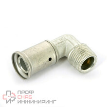 Угольник 90° 16-1/2", Henco P, 5, пресс-резьба, нар., латунь