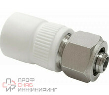 Ниппель PP-R сер. комб. Дн20х16 д/соед PPR-PE труб VALFEX