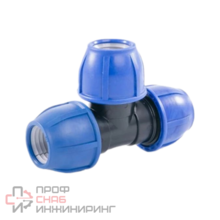 Тройник компрессионный полипропилен РОСТУРПЛАСТ D63