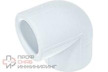 Колено Valfex диаметром 25 мм из белого полипропилена (90 град.)