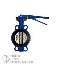 Затвор чугунный поворотный межфланцевый ABRA-BUV-VF826D300H Ру16 с рукояткой