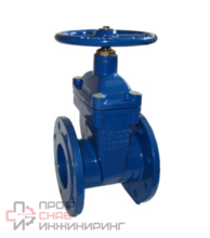 Задвижка клиновая с обрезиненным клином ABRA DN150 PN10/16 L=210 мм фланец