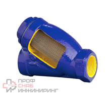 Фильтр сетчатый ZETKAMA 823A-032-C10, DN032, PN16, корпус - чугун GG25, сетка - нерж. сталь AISI304, ячейка 1,0 мм, ВР/ВР