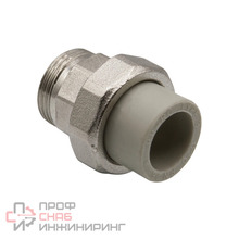 Муфта комб. разъемная, нар 20х3/4'' EVER® plast серый