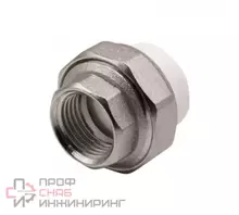 Муфта комбинированная разъемная Акватек ВР 20х1/2" белая