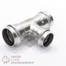 Тройник WAAG Heavy Inox 35-28-35 пресс-пресс сталь нержавеющая