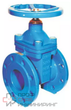 Задвижка клиновая с обрезиненным клином ABRA Ду300 Pу10, фланец