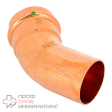 Угол-вставка пресс 54 45 градусов медь Profipress SC-Contur