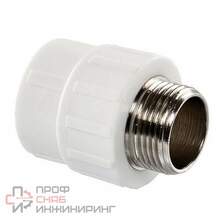 Муфта комбинированная Акватек разъемная НР 20х1/2" белый