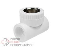 Тройник полипропиленовый комбинированный КОНТУР PP-R D32-1/2" в/р