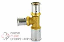 Тройник 26-20-20, Henco P, 11, пресс-пресс, латунь