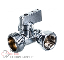 Кран для стиральной машины 1/2х3/4х1/2"НР-НР-ВР ник. IVANCI