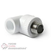 Уголок комбинированный Pro Aqua 32 х 3/4 НР полипропиленовый PPR белый