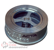 Клапан обратный нержавеющий межфланцевый АСТА-ОК352-м-25-200 DN200 PN25 бар Тmax=+200°С AISI316