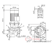 Насос Wilo IL 32/140-0,25/4